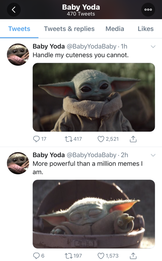 Baby Yoda Twitter