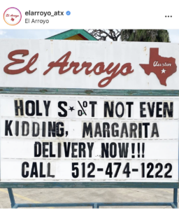 El Arroyo Sign Austin Texas Marketing
